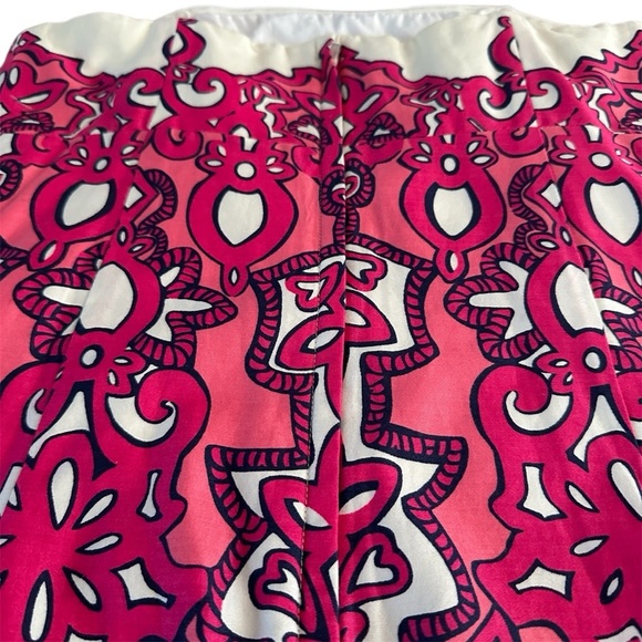 Lilly Pulitzer Worth Shift Strapless Dress Size 4 Pink Navy Print - Picture 9 of 16